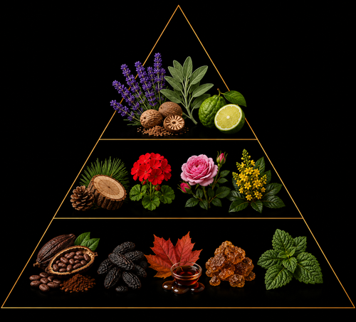 Fragrance pyramid