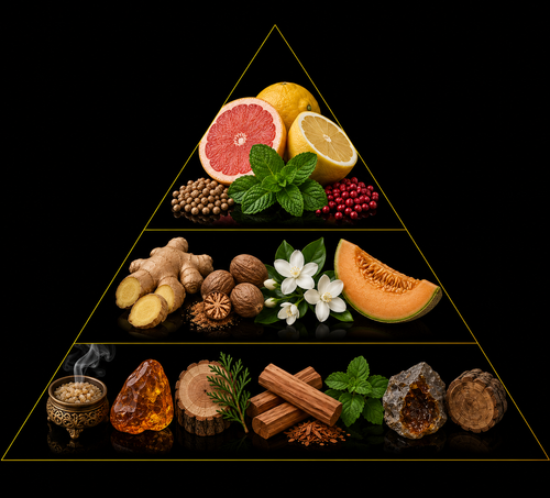 Fragrance pyramid