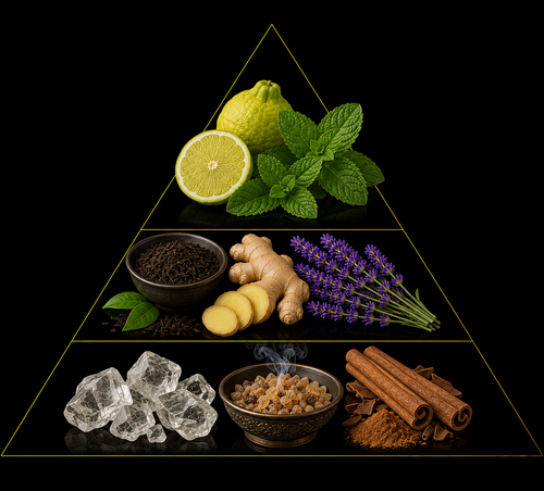 Fragrance pyramid