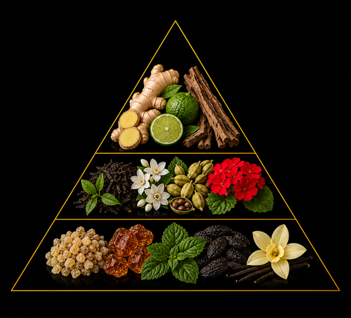 Fragrance pyramid