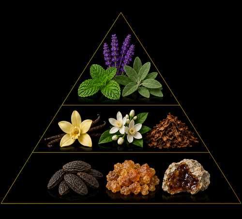 Fragrance pyramid