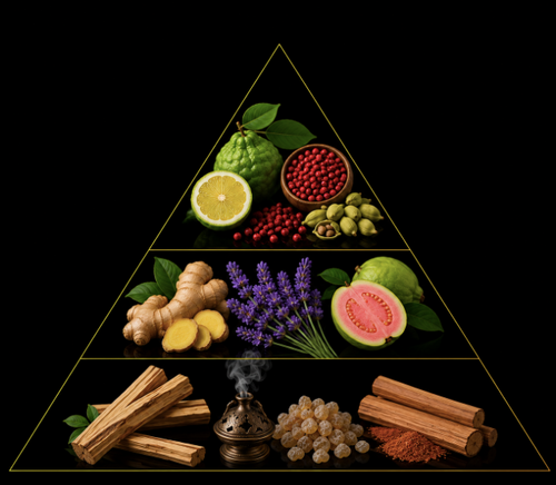 Fragrance pyramid