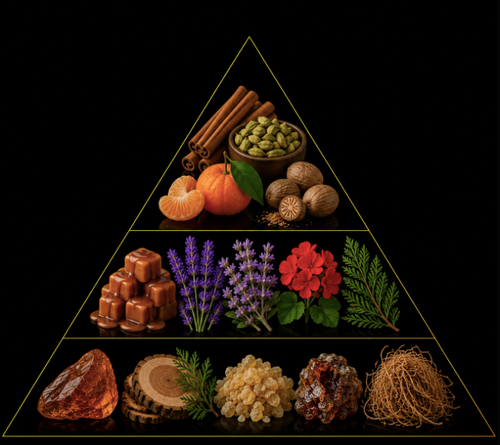 Fragrance pyramid