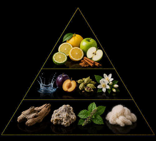 Fragrance pyramid