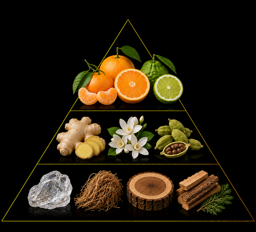 Fragrance pyramid
