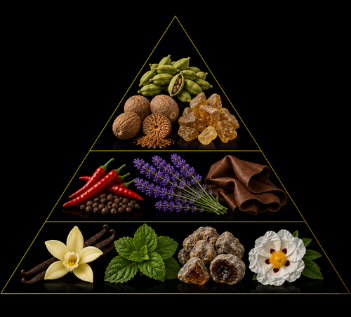 Fragrance pyramid