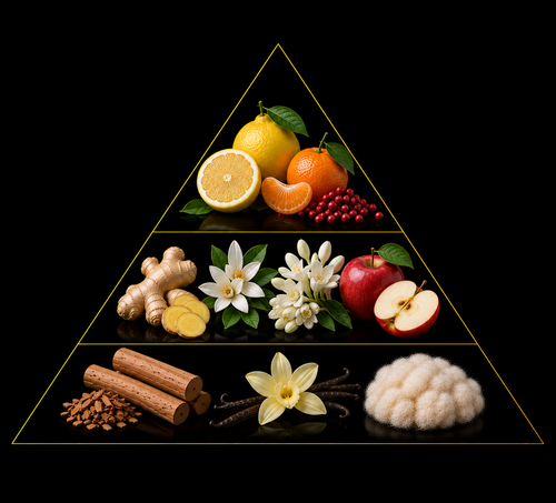 Fragrance pyramid