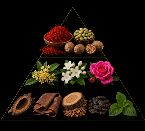 Fragrance pyramid