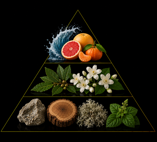 Fragrance pyramid