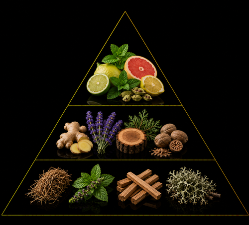 Fragrance pyramid