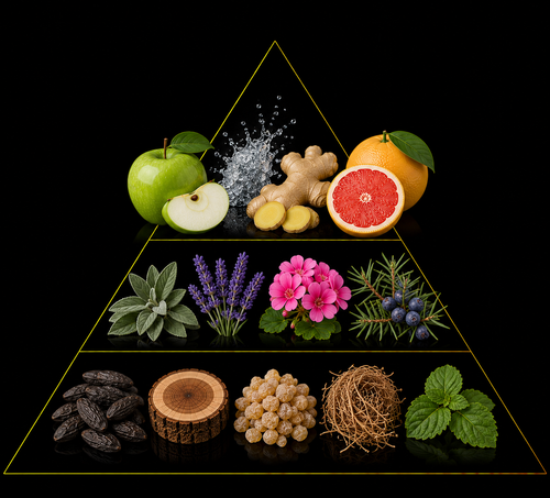 Fragrance pyramid